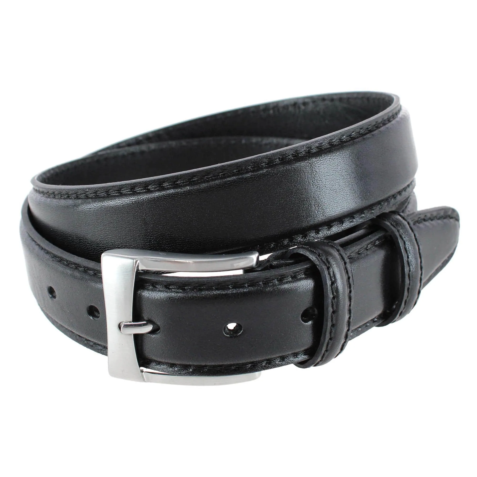 Vincenzo 35mm Premium Italian Leather Contrast Stitch Casual Dress Belt sold by Trafalgar product image thumbnail 2