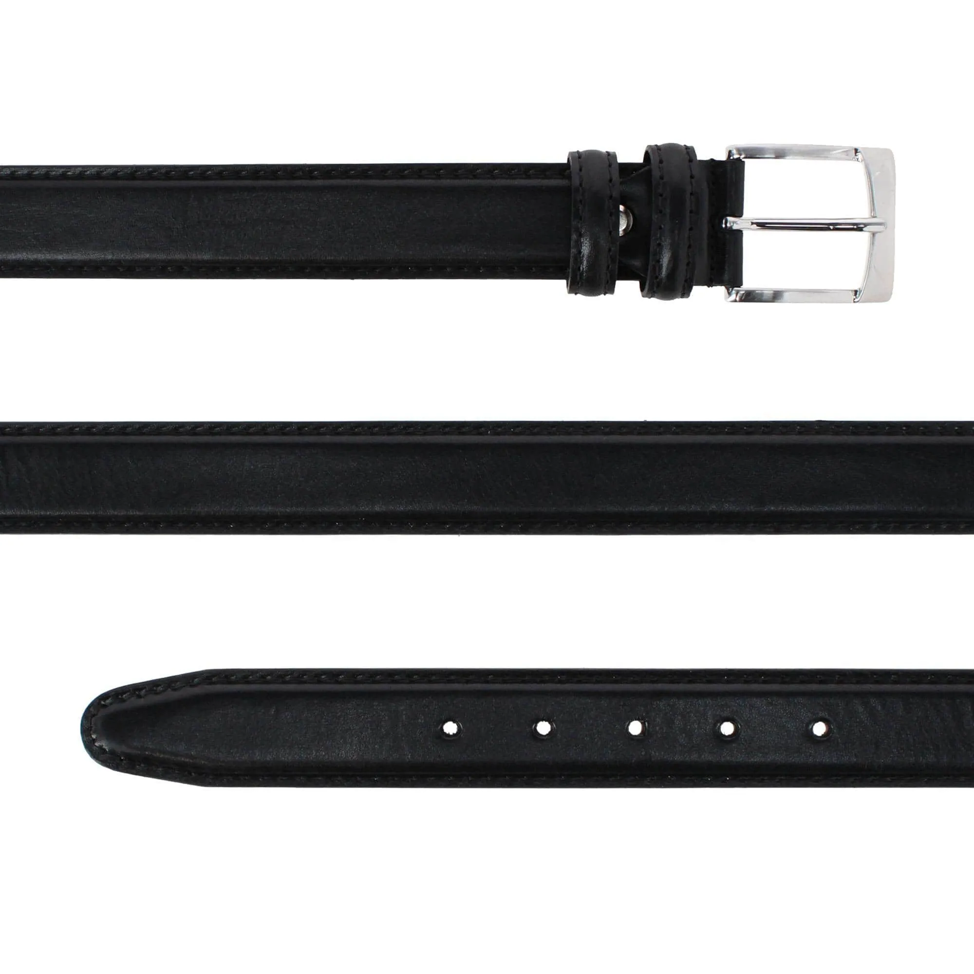 Vincenzo 35mm Premium Italian Leather Contrast Stitch Casual Dress Belt sold by Trafalgar product image thumbnail 4