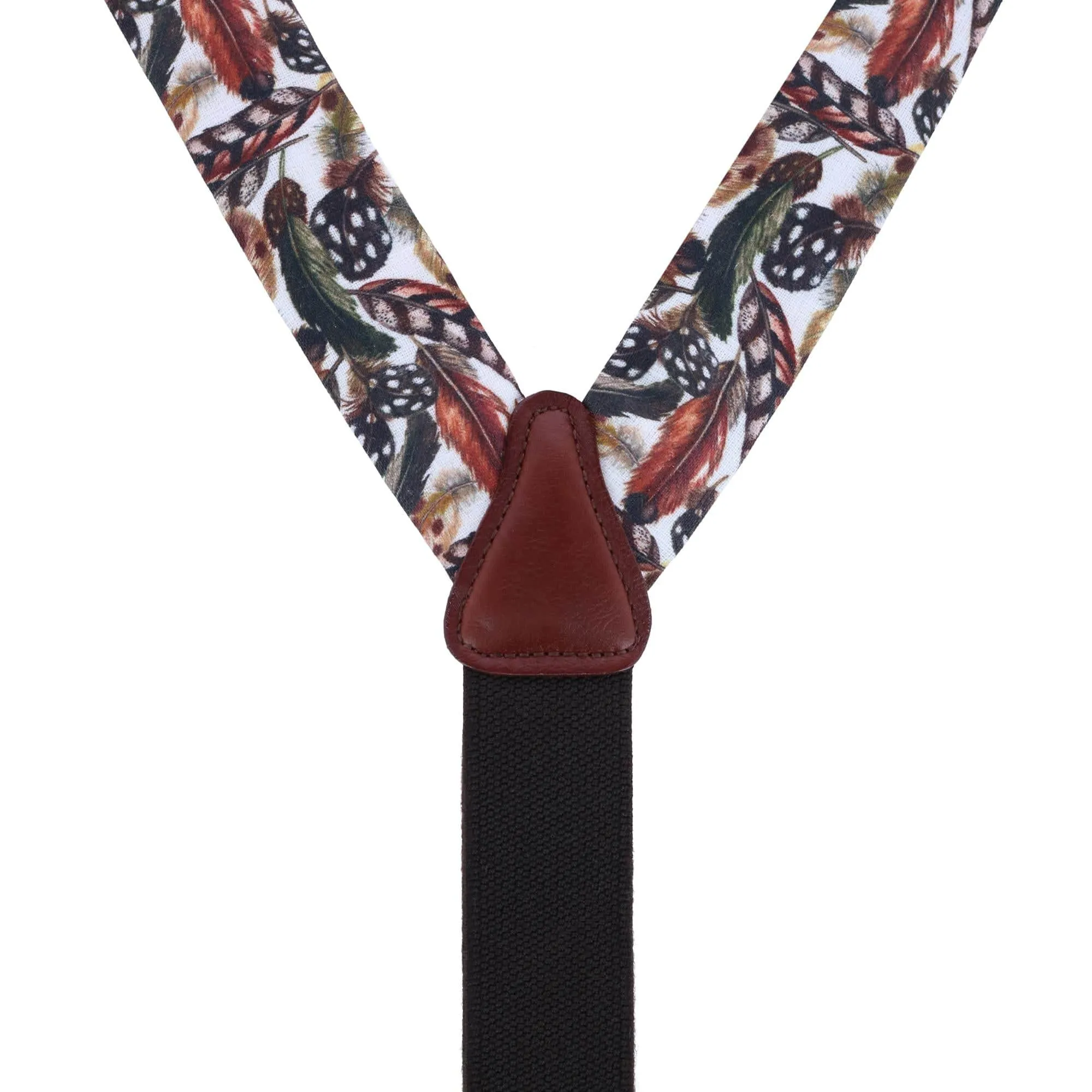 Birds of a Feather Linen Button End Braces sold by Trafalgar product image thumbnail 4