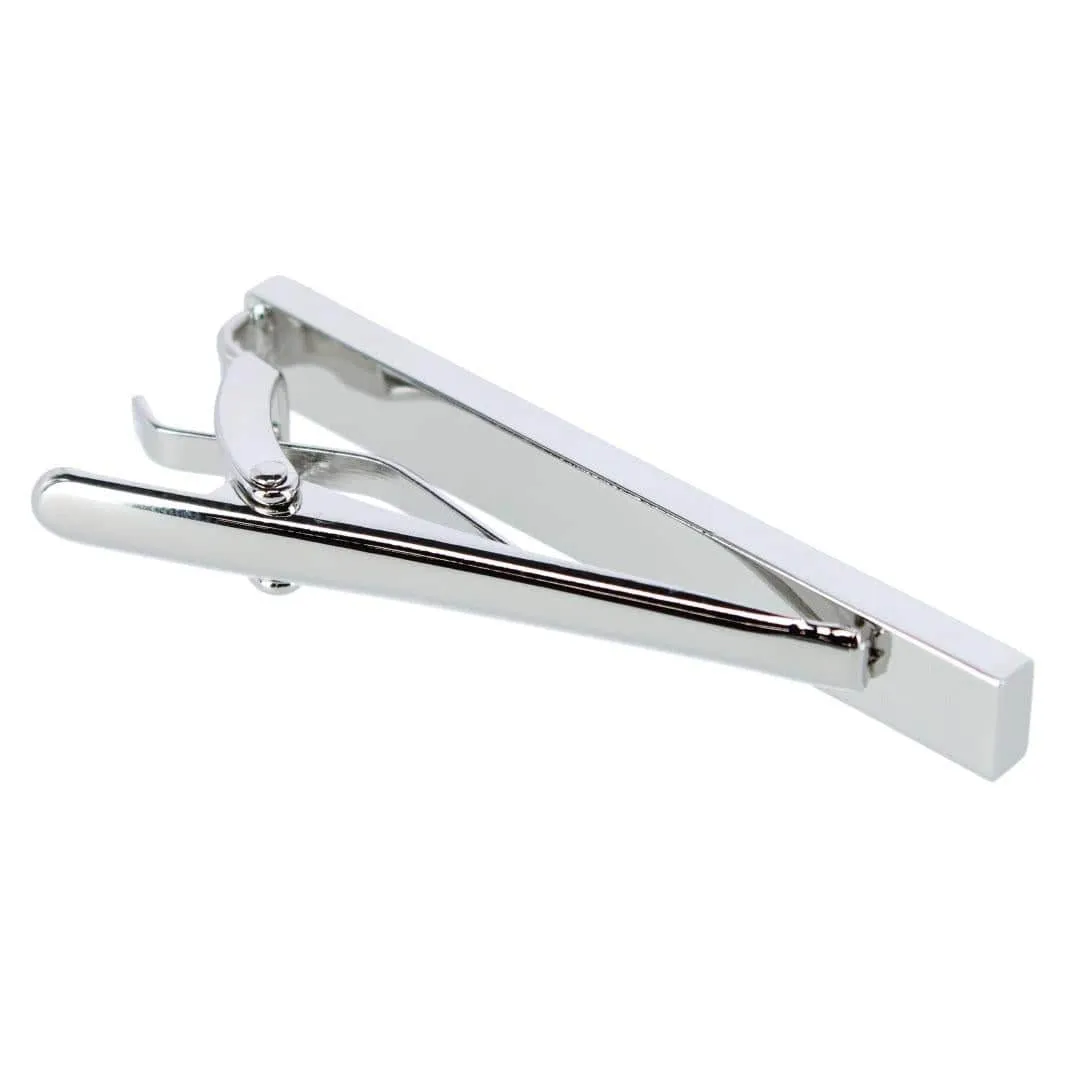 Mother of Pearl Stately Silver Tie Bar sold by Trafalgar product image thumbnail 3