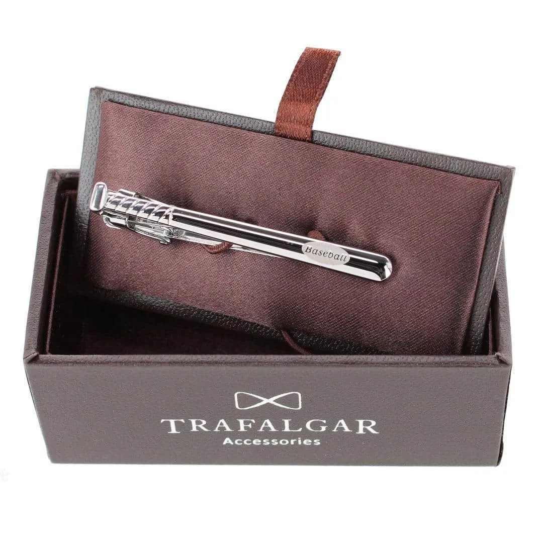 Home Run Baseball Bat Silver Tie Bar sold by Trafalgar product image thumbnail 4