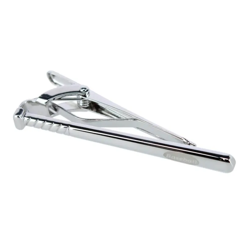 Home Run Baseball Bat Silver Tie Bar made by Trafalgar