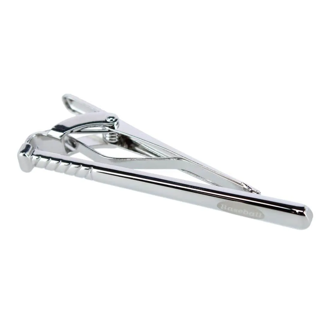 Home Run Baseball Bat Silver Tie Bar sold by Trafalgar