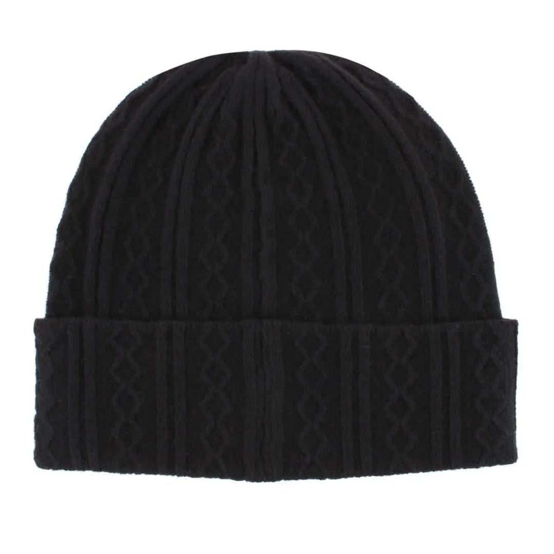 The Windsor Merino Wool Cable Knit Beanie sold by Trafalgar product image thumbnail 2