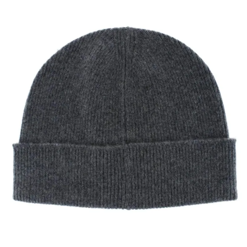 Camden Cashmere Solid Colored Micro Ribbed Beanie made by Trafalgar