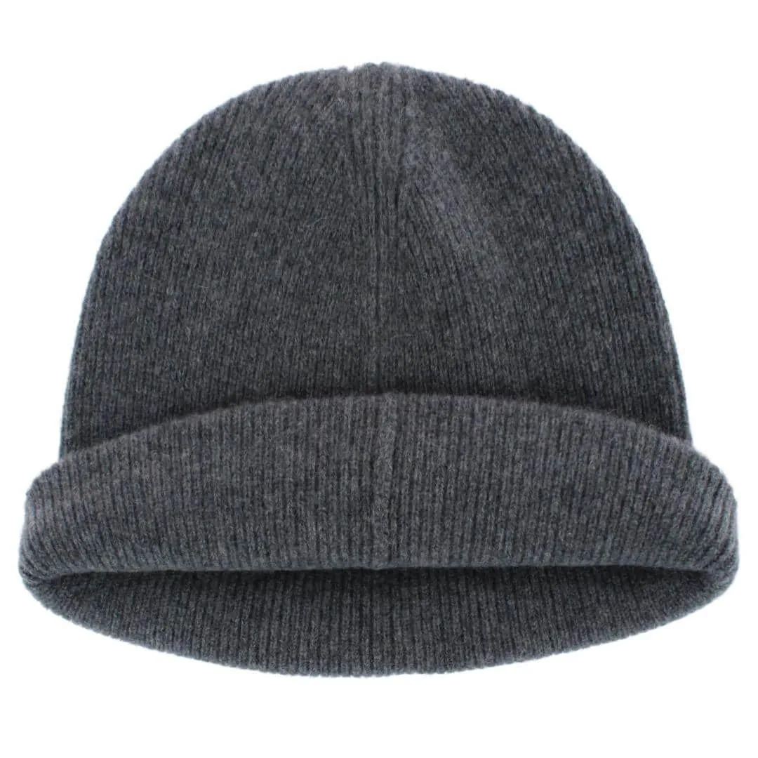 Camden Cashmere Solid Colored Micro Ribbed Beanie sold by Trafalgar product image thumbnail 5