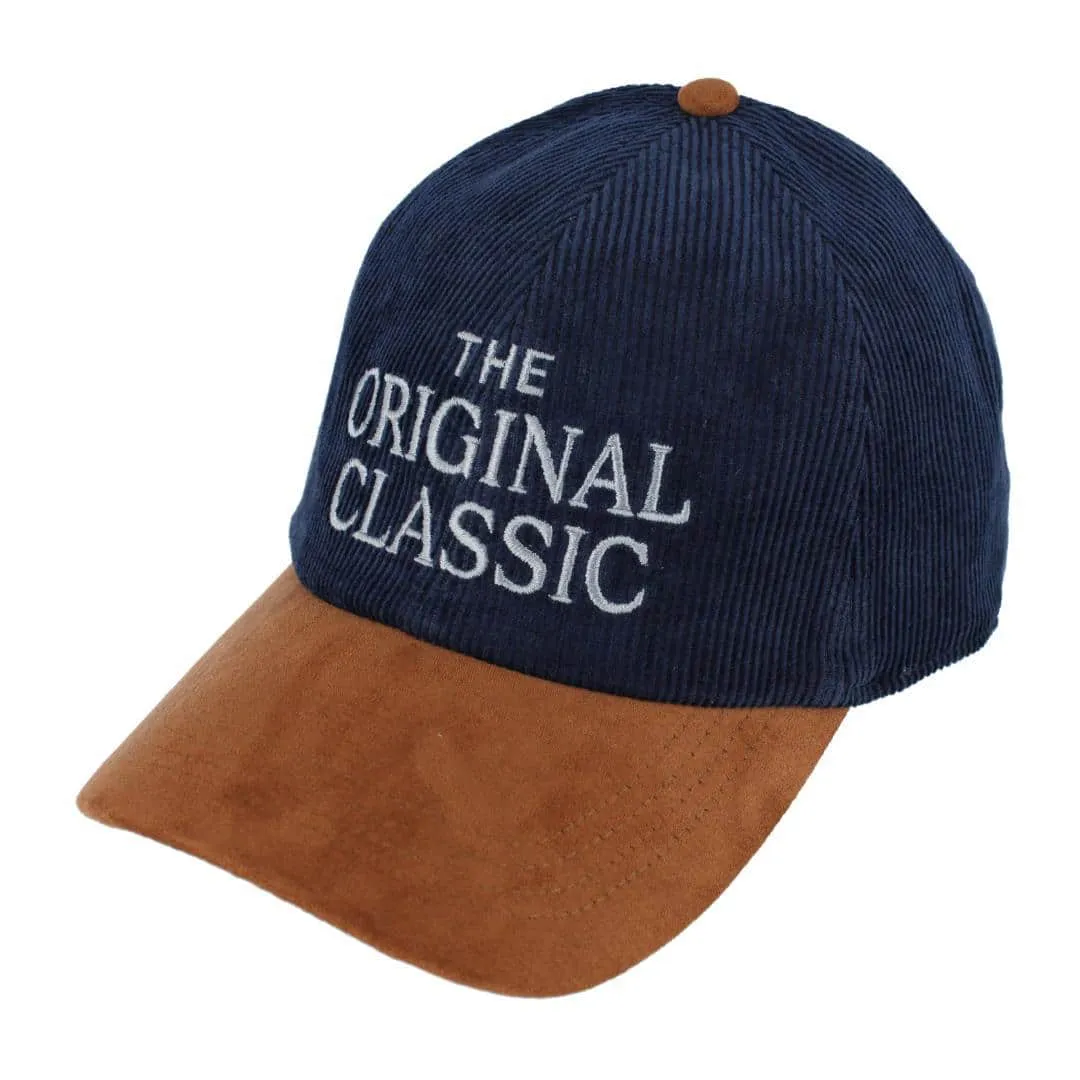 Trafalgar's The Original Classic 5 Panel Corduroy Baseball Hat with Faux Suede Brim sold by Trafalgar product image thumbnail 4