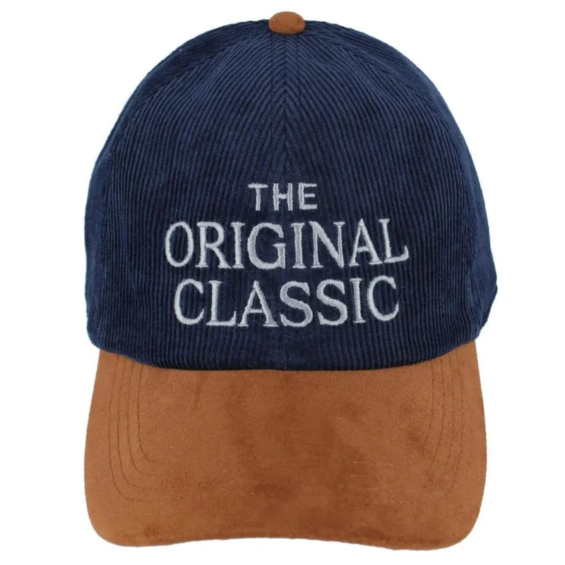 Trafalgar's The Original Classic 5 Panel Corduroy Baseball Hat with Faux Suede Brim made by Trafalgar