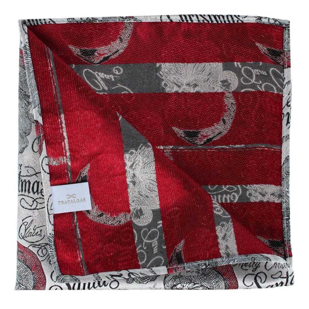 Santa Claus Is Watching Silk 12x12 Pocket Square sold by Trafalgar product image thumbnail 4