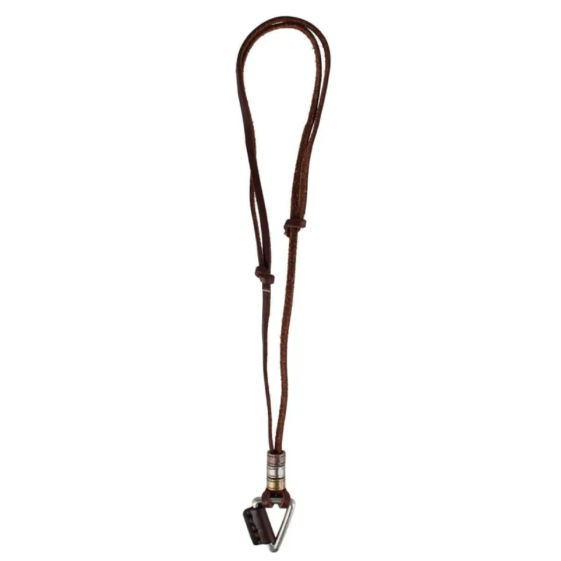 Gable Triangle and Beaded Leather Adustable Necklace made by Trafalgar