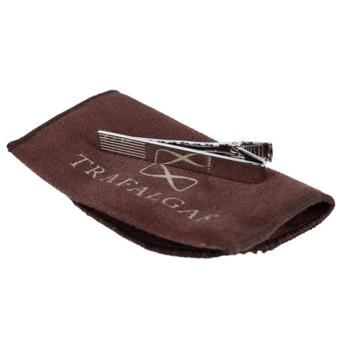 Engine Turned Sterling Silver Lined Engraveable Tie Bar sold by Trafalgar product image thumbnail 3