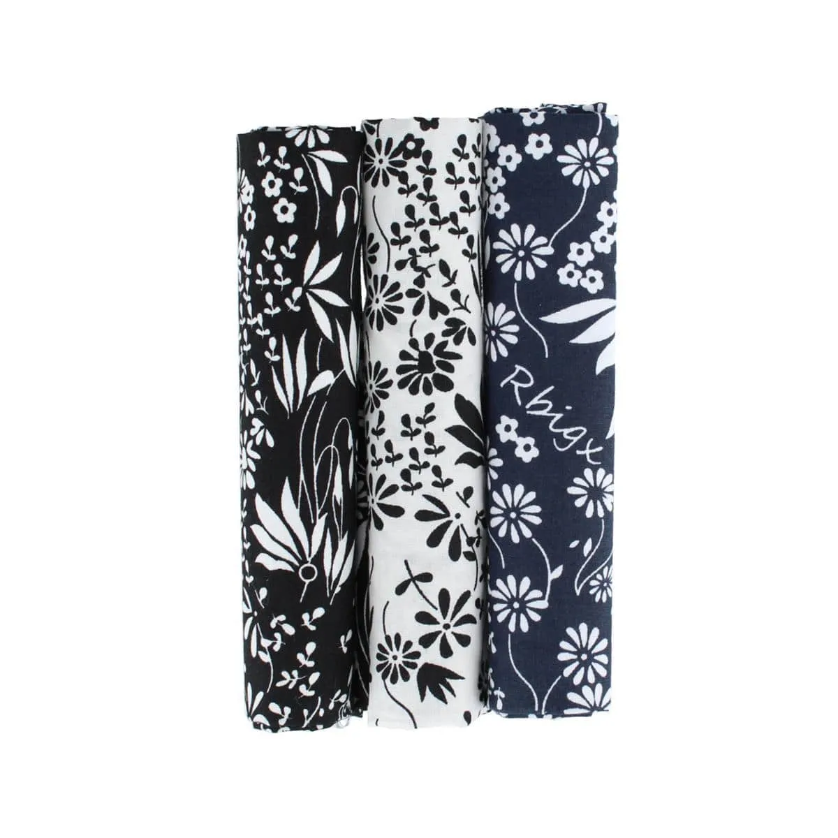 Ezra'a Stately Floral 3 Pack Cotton Handkerchiefs sold by Trafalgar product image thumbnail 2