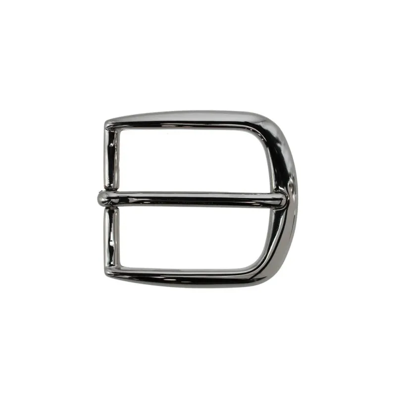 35mm Solid Brass Italian Classic Rounded Harness Belt Buckle made by Trafalgar