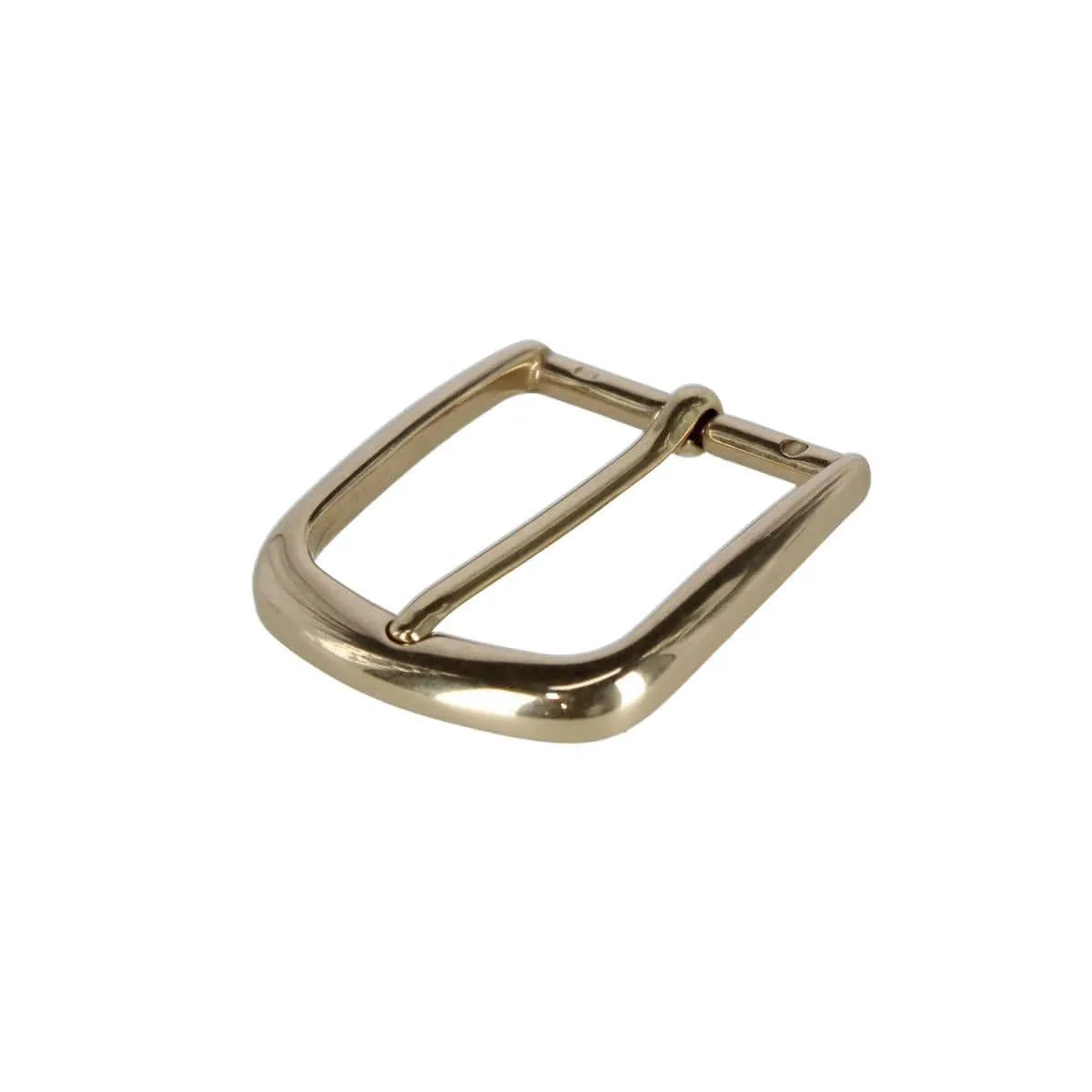 35mm Solid Brass Italian Classic Rounded Harness Belt Buckle sold by Trafalgar product image thumbnail 5