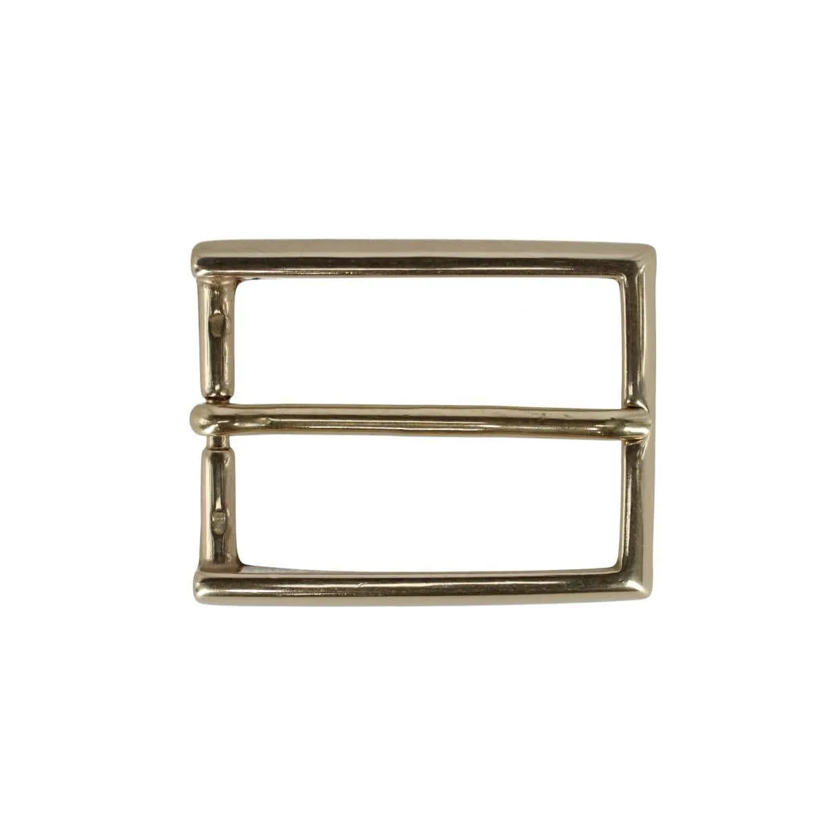 35mm Italian Classic Rectangular Solid Brass Harness Belt Buckle sold by Trafalgar