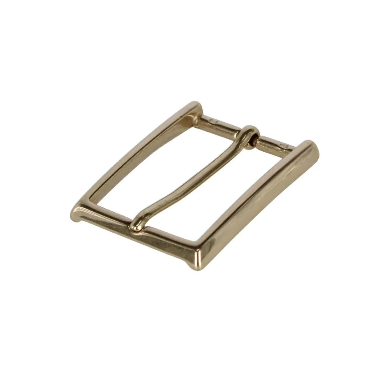 35mm Italian Classic Rectangular Solid Brass Harness Belt Buckle sold by Trafalgar product image thumbnail 5