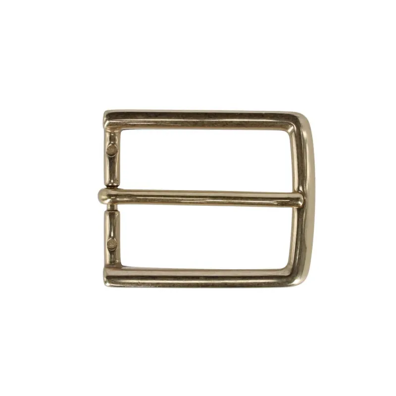 35mm Italian Solid Brass Simple and Classic Harness Belt Buckle made by Trafalgar