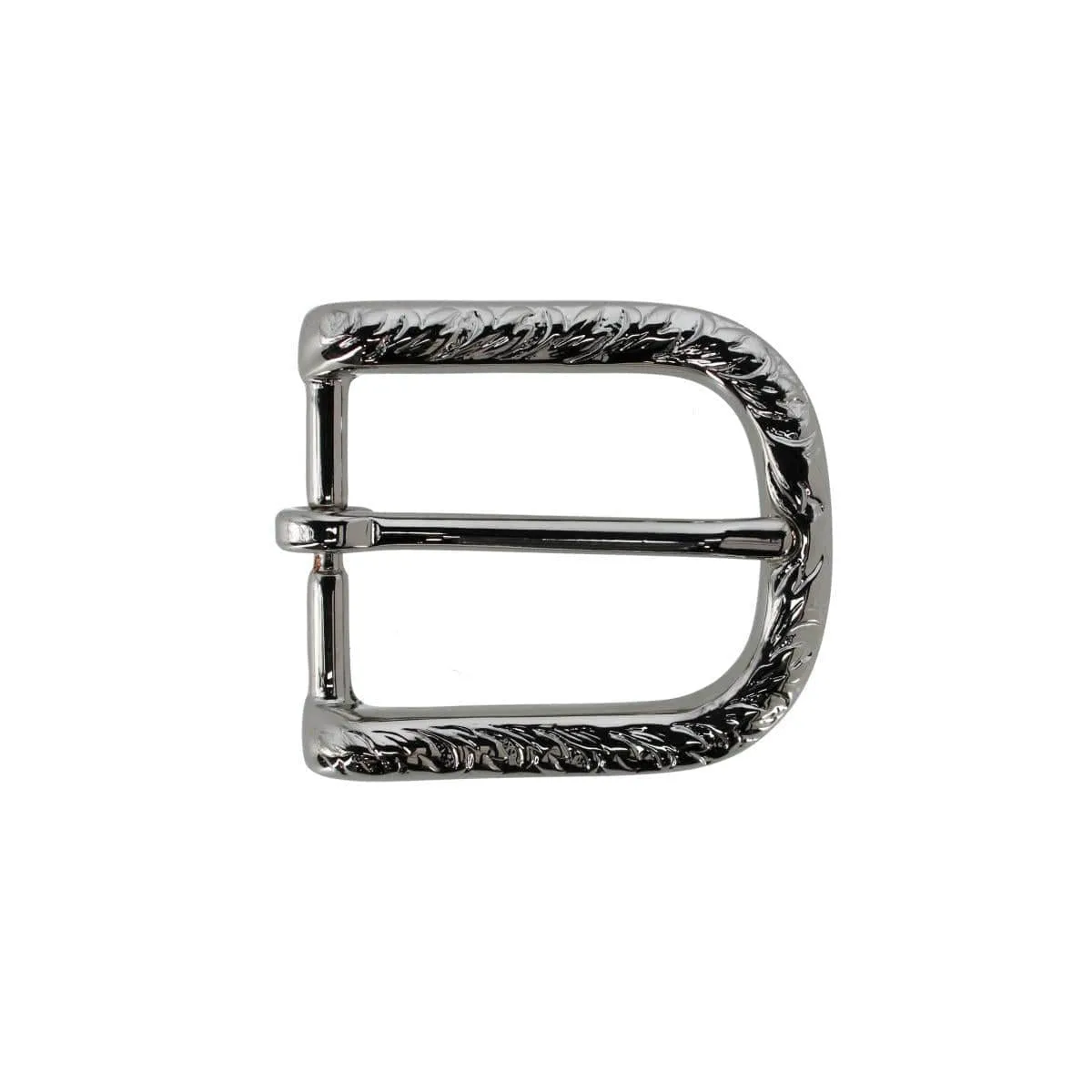 30mm Italian Rippled Textured Solid Brass Harness Belt Buckle sold by Trafalgar product image thumbnail 2