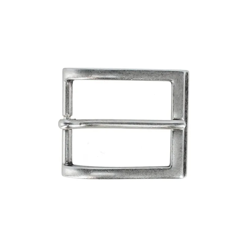 35mm Solid Brass Italian Classic Arched Rectangular Harness Belt Buckle made by Trafalgar