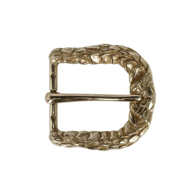 35mm Opulent Scaled Italian Solid Brass Harness Belt Buckle made by Trafalgar