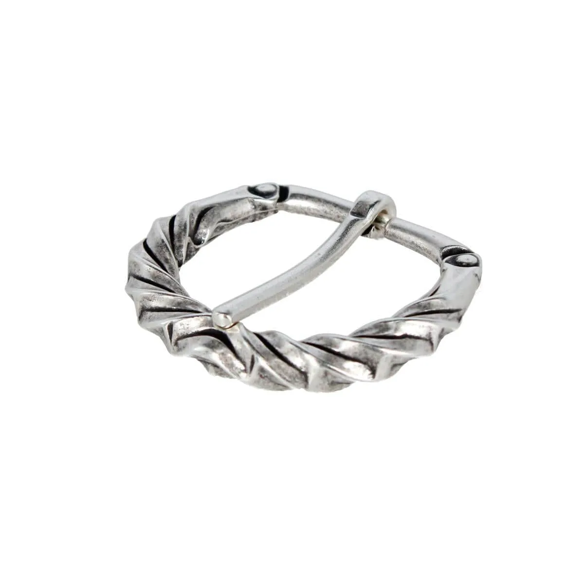 40mm Italian Solid Brass Twisted Patterned Harness Belt Buckle sold by Trafalgar product image thumbnail 3