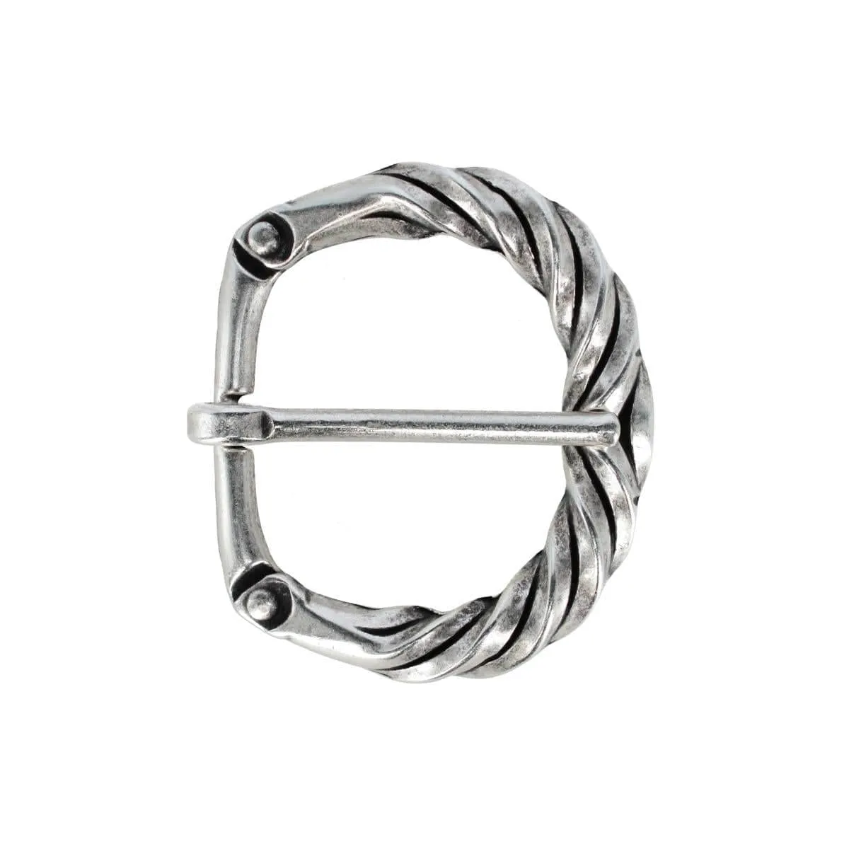 40mm Italian Solid Brass Twisted Patterned Harness Belt Buckle sold by Trafalgar