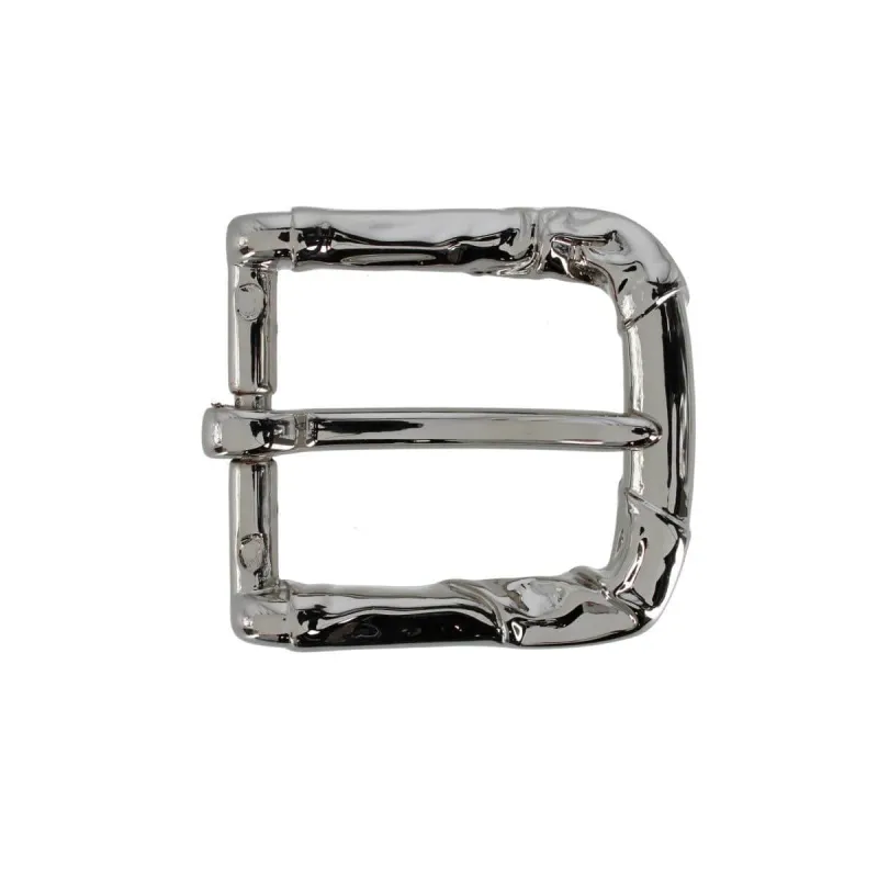 35mm Italian Rippled Textured Solid Brass Harness Belt Buckle made by Trafalgar