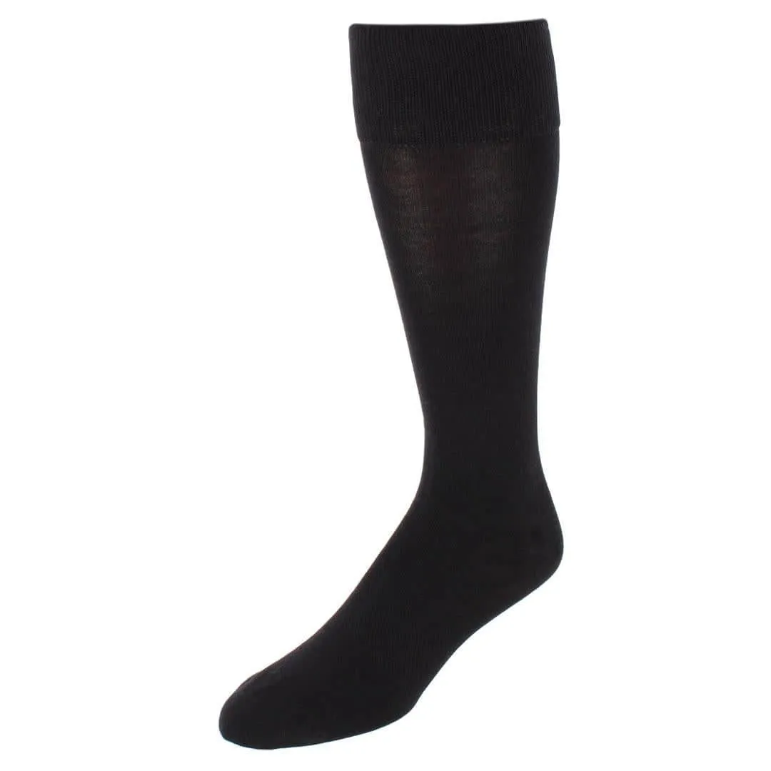 Sasha Solid Colored Mid-Calf Pima Cotton Socks (1 Pair) sold by Trafalgar product image thumbnail 2