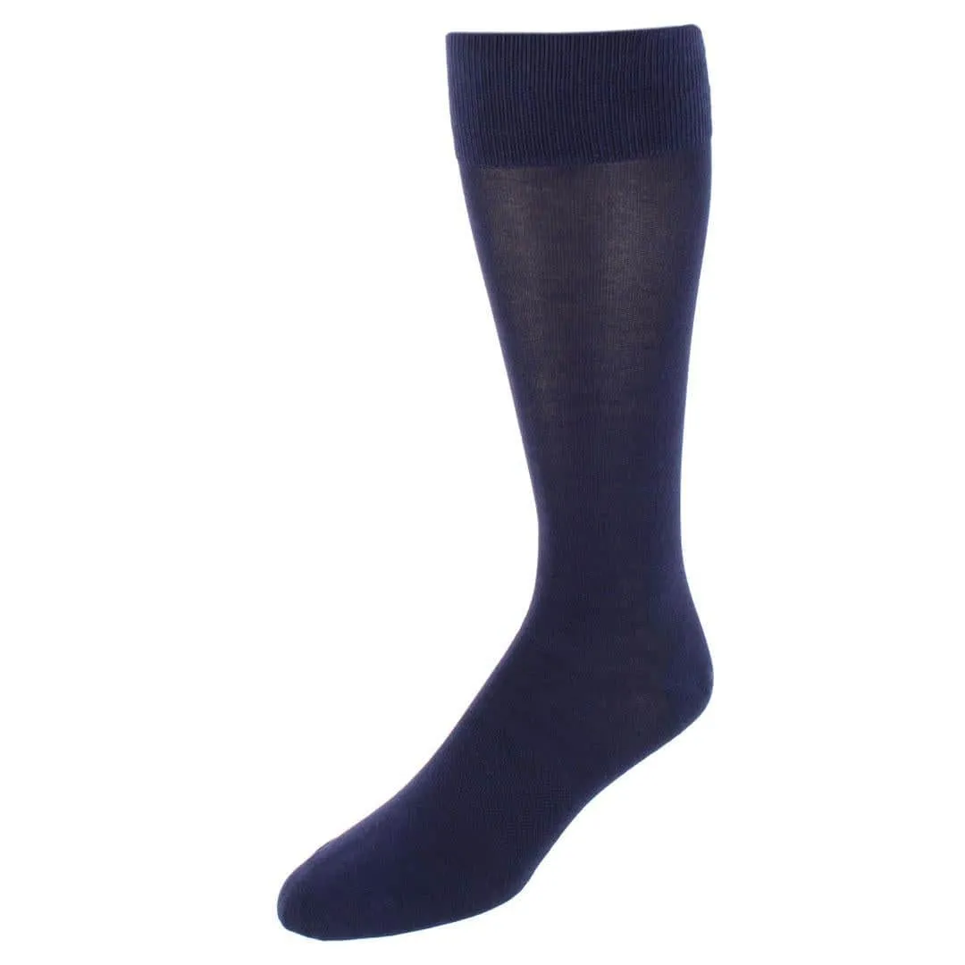 Sasha Solid Colored Mid-Calf Pima Cotton Socks (1 Pair) sold by Trafalgar product image thumbnail 4