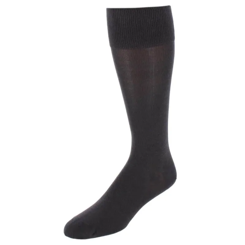 Sasha Solid Colored Mid-Calf Pima Cotton Socks (1 Pair) made by Trafalgar