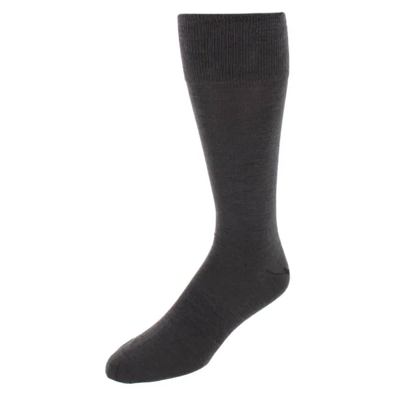 Santana Solid Colored Mid-Calf Merino Wool Socks (1 Pair) made by Trafalgar