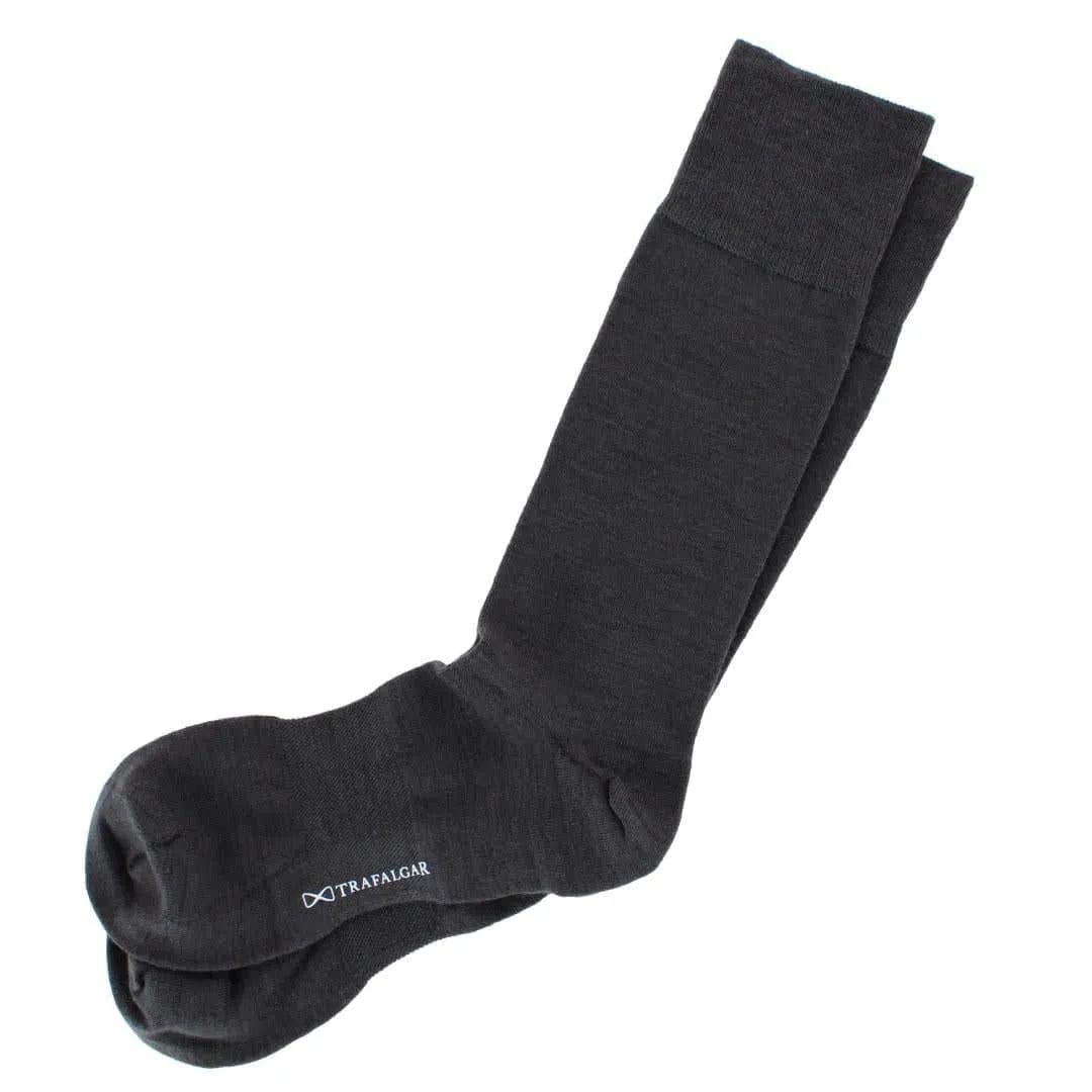 Santana Solid Colored Mid-Calf Merino Wool Socks (1 Pair) sold by Trafalgar product image thumbnail 5