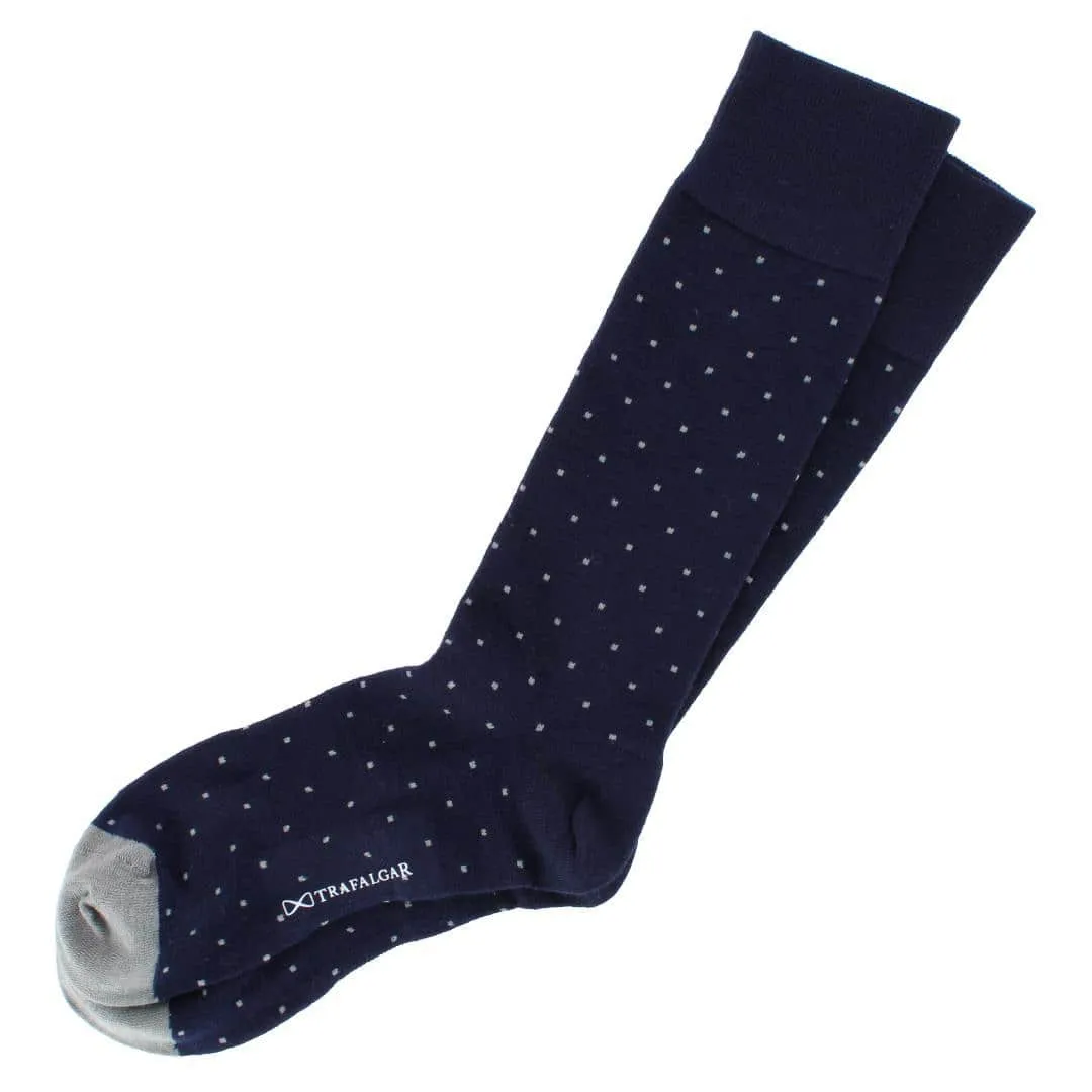 Croix Polka Dot Patterned Mid-Calf Merino Wool Socks (1 Pair) sold by Trafalgar product image thumbnail 5