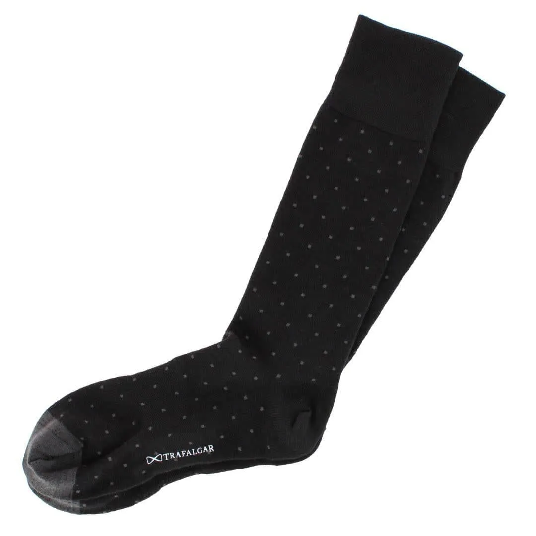 Croix Polka Dot Patterned Mid-Calf Merino Wool Socks (1 Pair) sold by Trafalgar product image thumbnail 4