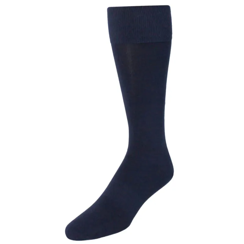Chevalier Solid Over-The-Calf Pima Cotton Socks (1 Pair) made by Trafalgar