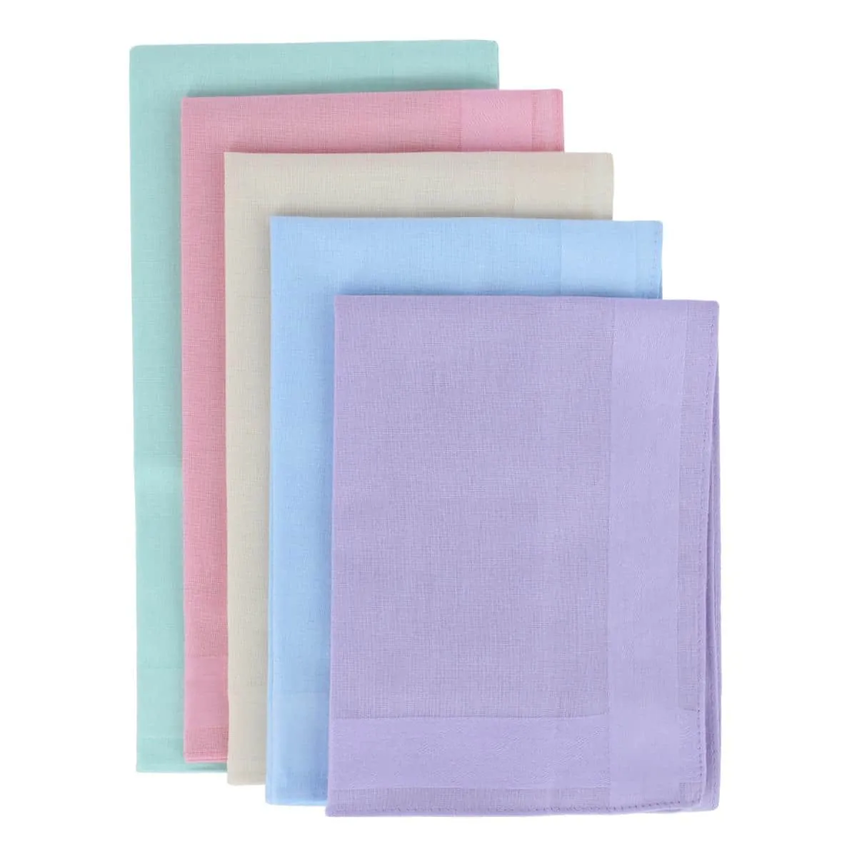 Zayn Brilliant Colored 16x16 Cotton Handkerchiefs (Pack of 5) sold by Trafalgar product image thumbnail 3