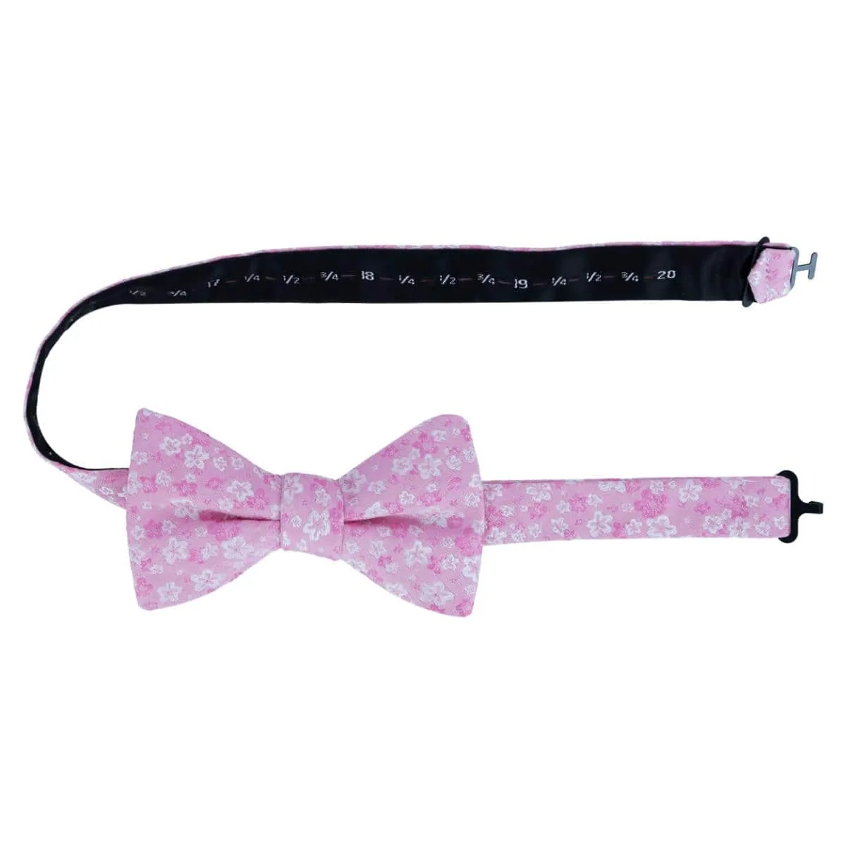 Hanami Cherry Blossom Burst Linen Blend Novelty Bowtie sold by Trafalgar product image thumbnail 4