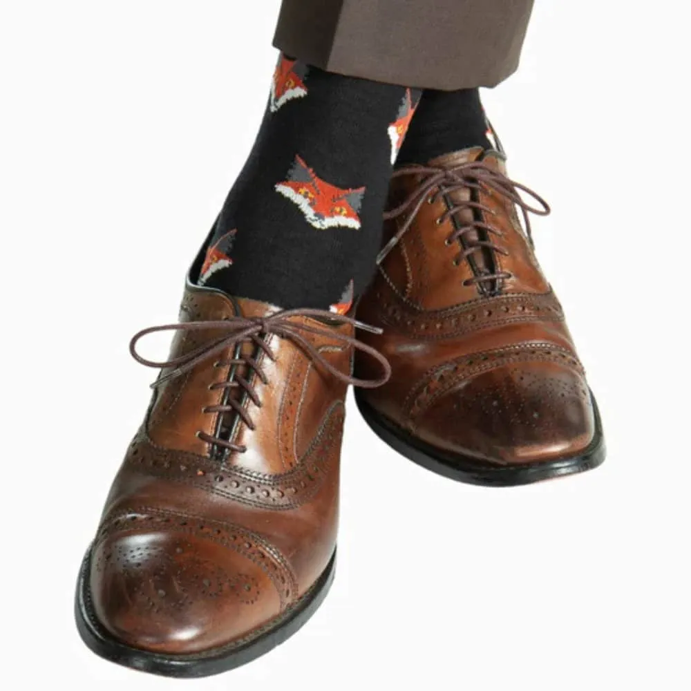 What Did The Fox Say Mid-Calf Mercerized Cotton Novelty Socks (1 Pair) sold by Trafalgar product image thumbnail 4