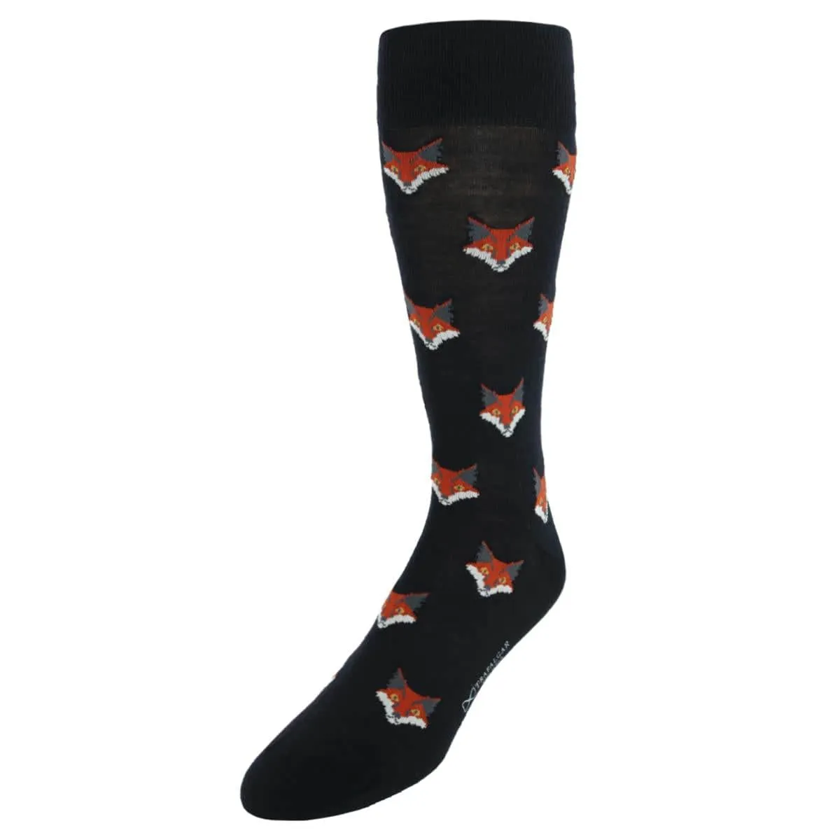 What Did The Fox Say Mid-Calf Mercerized Cotton Novelty Socks (1 Pair) sold by Trafalgar product image thumbnail 2