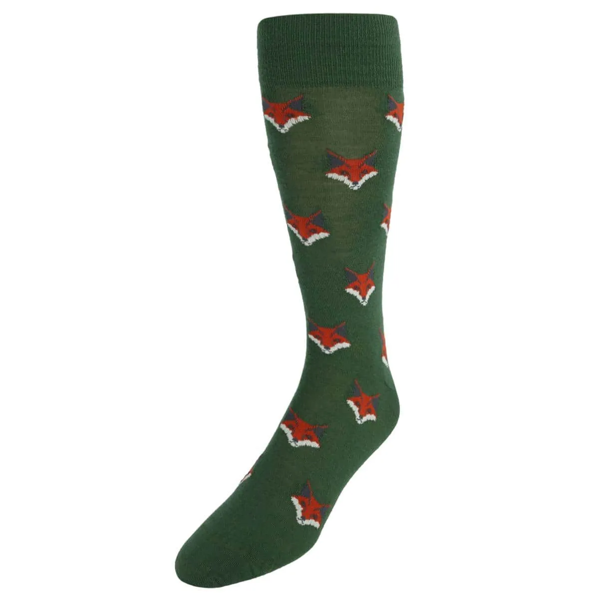 What Did The Fox Say Mid-Calf Mercerized Cotton Novelty Socks (1 Pair) sold by Trafalgar product image thumbnail 3