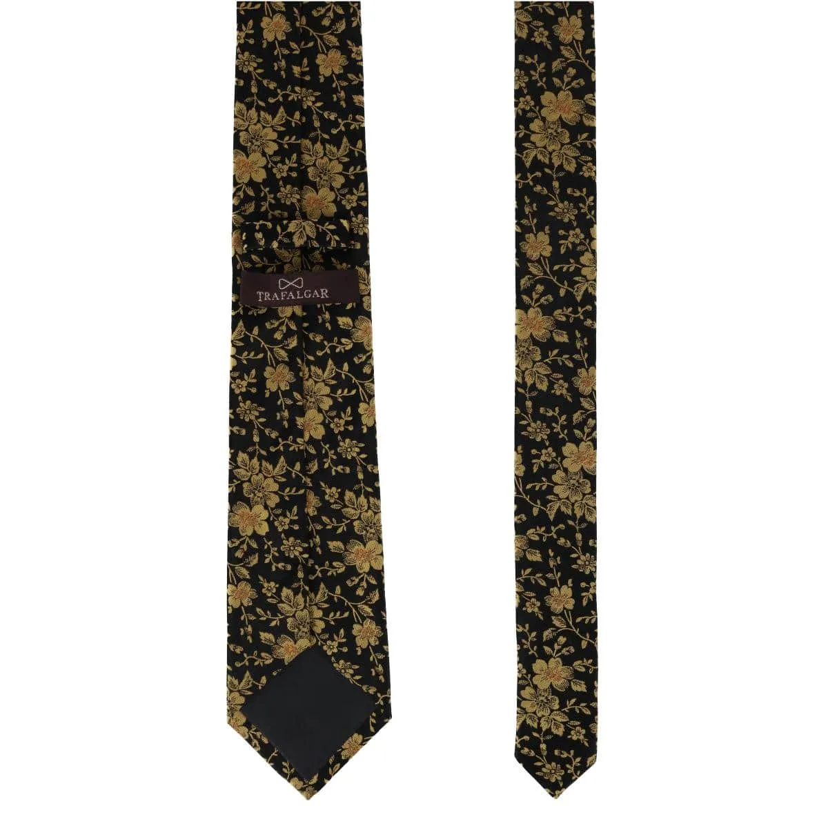 Midas Floral Novelty Silk Necktie sold by Trafalgar product image thumbnail 4