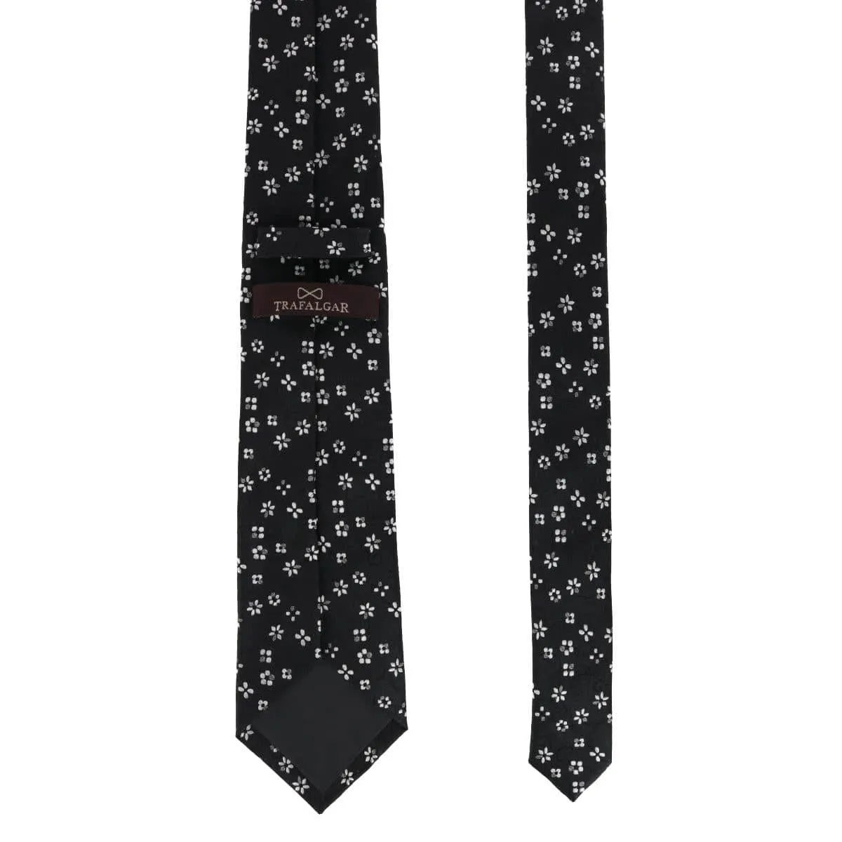 Tudor Daisy and Vine Silk Business Necktie sold by Trafalgar product image thumbnail 4
