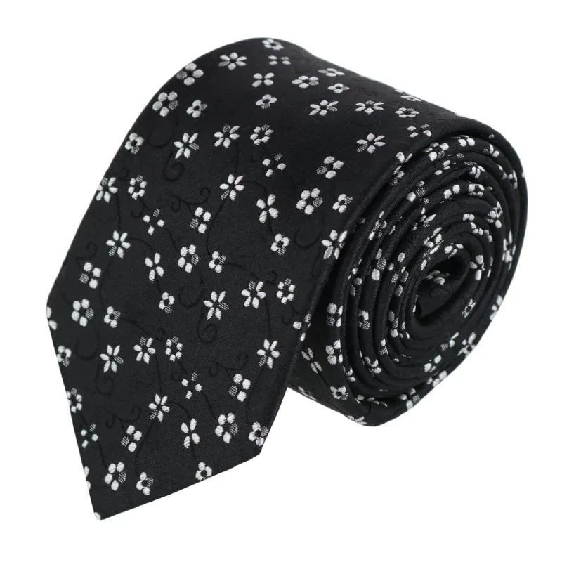 Tudor Daisy and Vine Silk Business Necktie made by Trafalgar