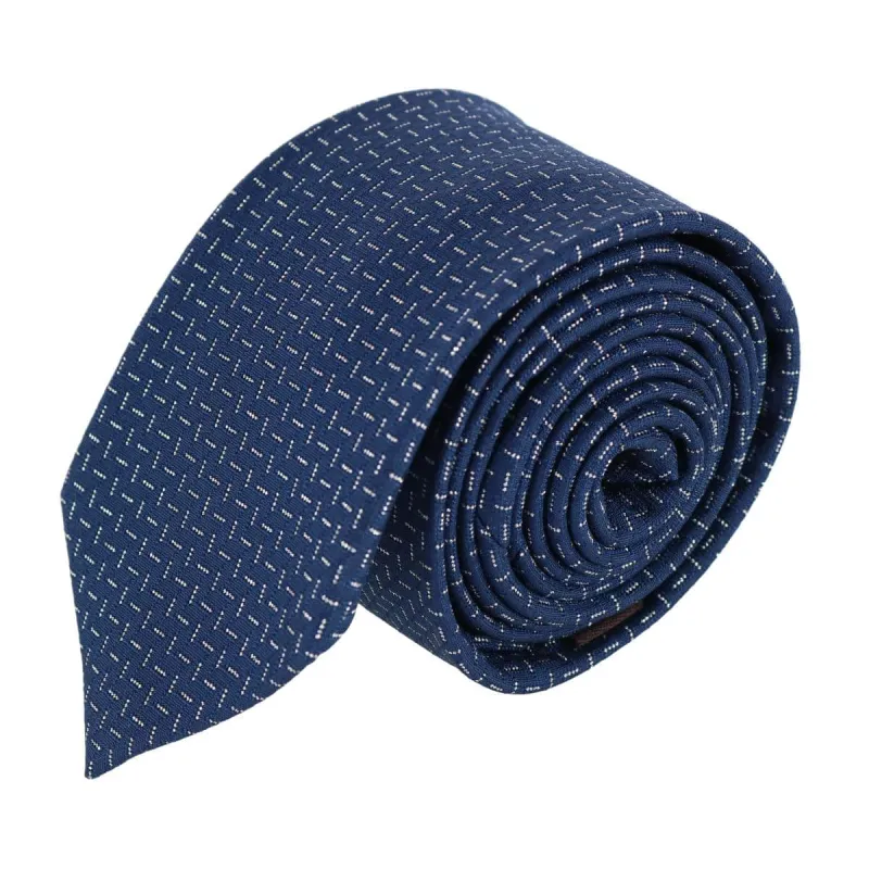 Baldwin Metallic Dash Silk Business Necktie made by Trafalgar