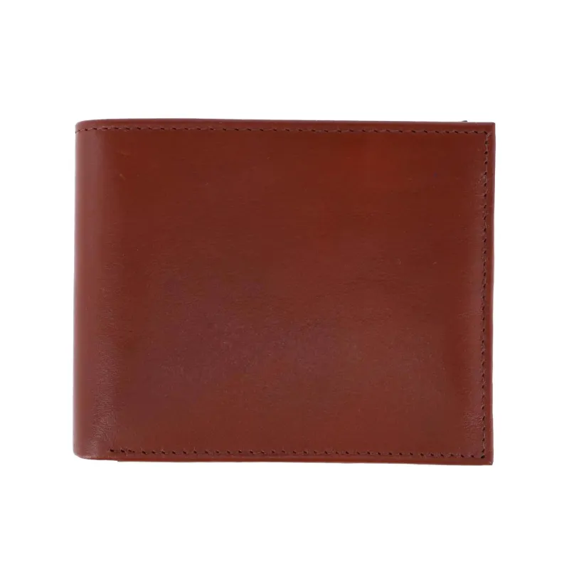 Orion Leather 8-Slot Bi-Fold Wallet with Removable ID Card Case made by Trafalgar