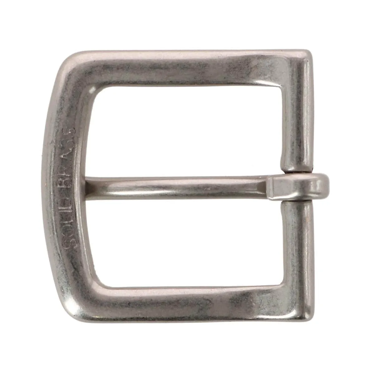 32mm Soft Edged Solid Brass Brushed Nickel Single Prong Buckle sold by Trafalgar product image thumbnail 3