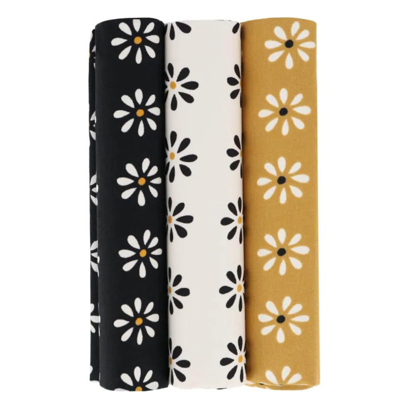 Mary's Rose Daisy Cotton Handkerchiefs (3 Pack) made by Trafalgar