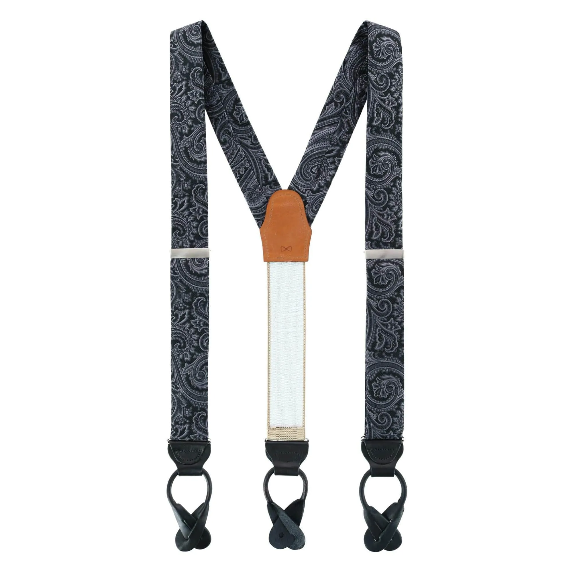 Sobee Paisley Brace Necktie & Pocket Square sold by Trafalgar product image thumbnail 5