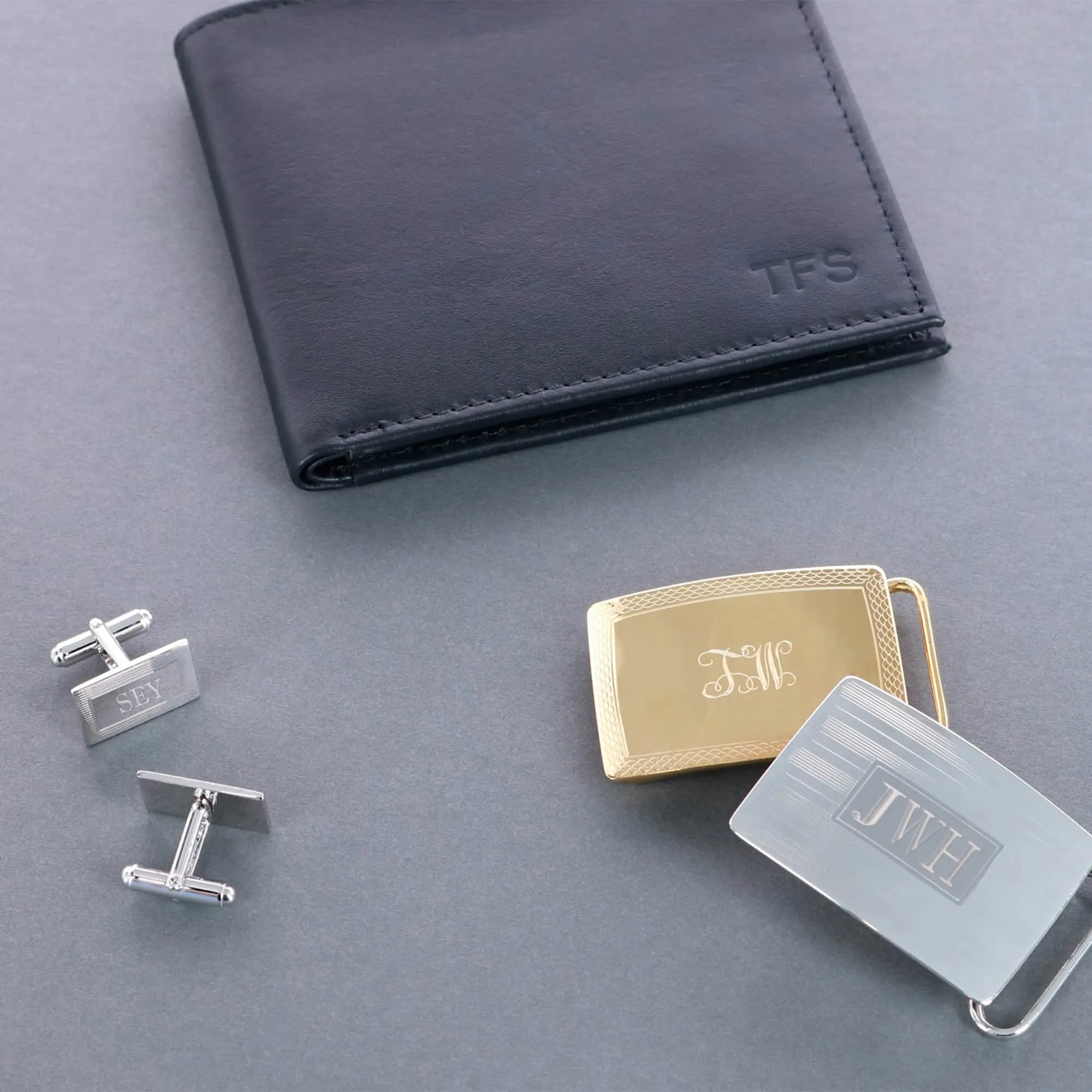 Sutton Sterling Silver Engine-Turned Tie Tack sold by Trafalgar product image thumbnail 4