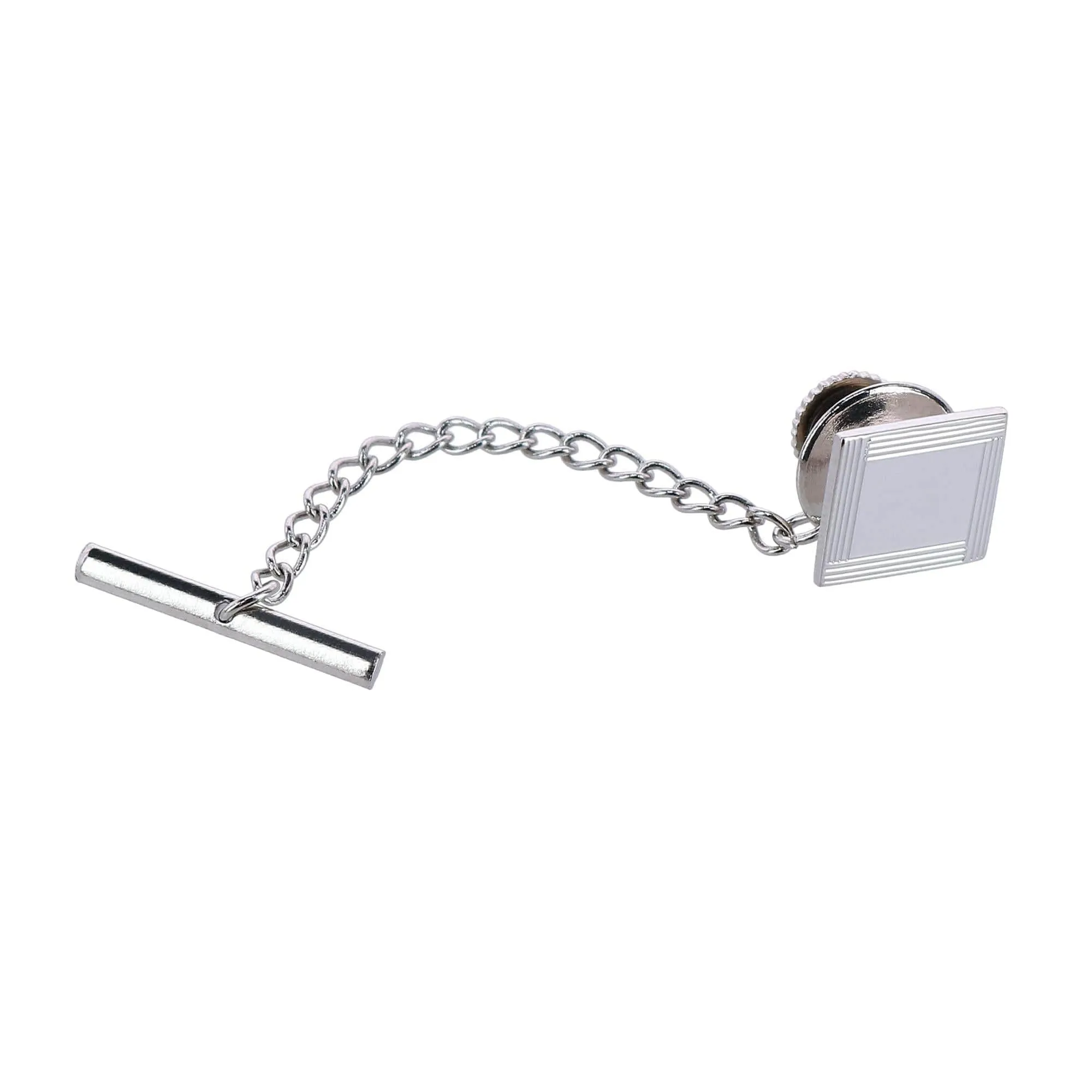 Sutton Sterling Silver Engine-Turned Tie Tack sold by Trafalgar